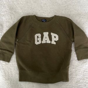 GAP army green crew neck sweatshirt
